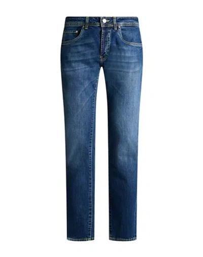 Liu •jo Man Man Jeans Blue Size 36 Cotton, Elastane