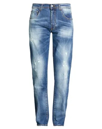 Liu •jo Man Man Jeans Blue Size 38 Cotton, Elastane