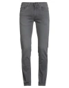 Liu •jo Man Man Jeans Charcoal Size 31 Cotton, Elastane In Gray