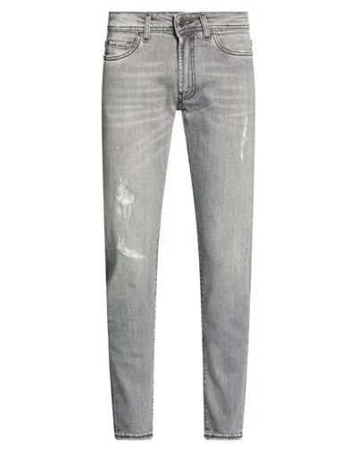 Liu •jo Man Man Jeans Grey Size 28 Cotton, Elastane