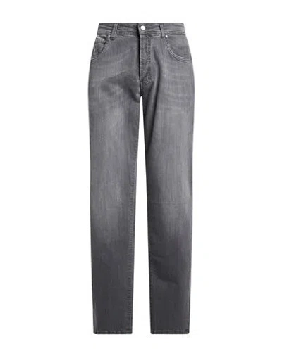 Liu •jo Man Man Jeans Grey Size 40 Cotton, Elastane In Gray