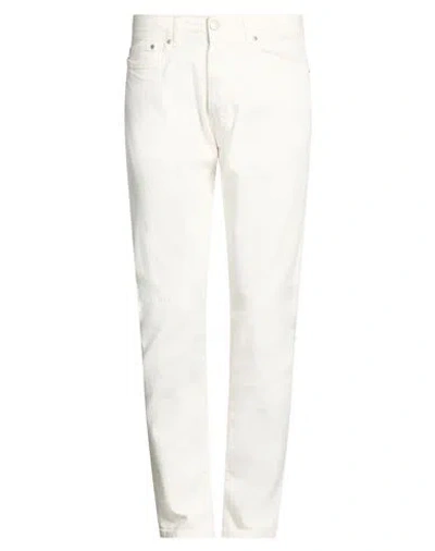 Liu •jo Man Man Jeans Ivory Size 31 Cotton, Elastane In White