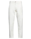 Liu •jo Man Man Pants White Size 32 Cotton, Elastane In White