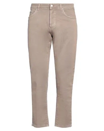 Liu •jo Man Man Jeans Khaki Size 31 Cotton, Elastane In Beige