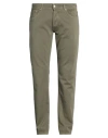Liu •jo Man Man Jeans Military Green Size 31 Cotton, Elastane