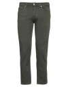 Liu •jo Man Man Jeans Military Green Size 32 Cotton, Elastane In Green