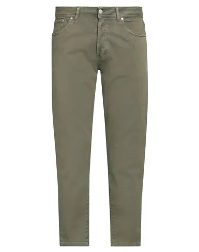 Liu •jo Man Man Jeans Military Green Size 35 Cotton, Elastane