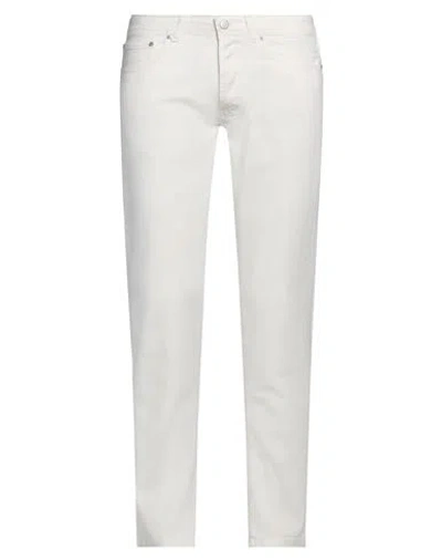 Liu •jo Man Man Jeans Off White Size 35 Cotton, Elastane