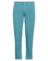 Liu •jo Man Man Jeans Turquoise Size 34 Cotton, Elastane In Blue