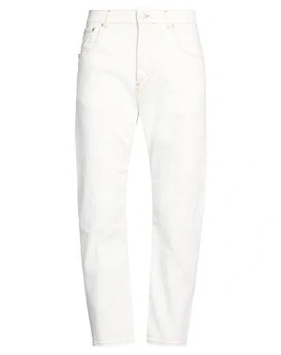 Liu •jo Man Man Jeans White Size 34 Cotton, Elastane