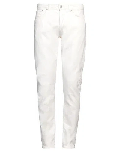 Liu •jo Man Man Jeans White Size 32 Cotton, Elastane