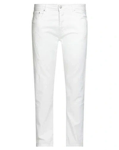 Liu •jo Man Man Jeans White Size 40 Cotton, Elastane