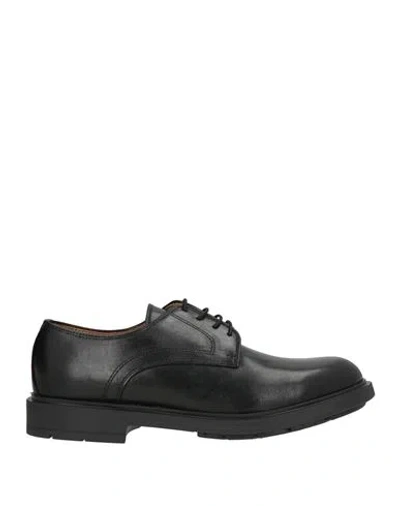 Liu •jo Man Man Lace-up Shoes Black Size 8 Leather