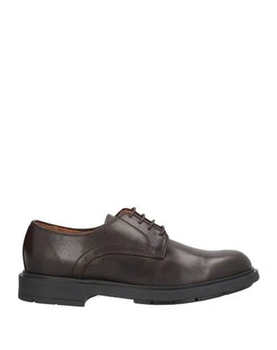 Liu •jo Man Man Lace-up Shoes Dark Brown Size 10 Leather