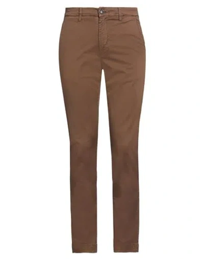 Liu •jo Man Man Pants Brown Size 42 Cotton, Elastane