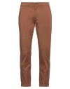 Liu •jo Man Man Pants Cocoa Size 34 Cotton, Elastane In Brown