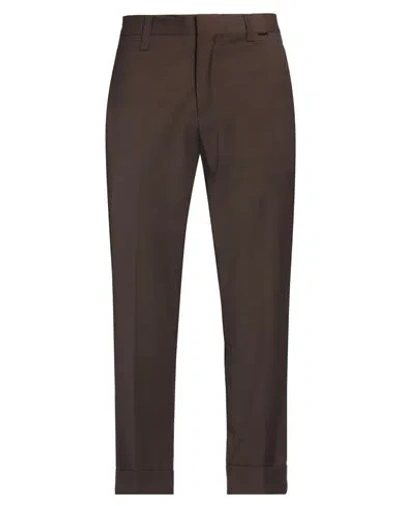 Liu •jo Man Man Pants Brown Size 38 Polyester, Wool, Elastane