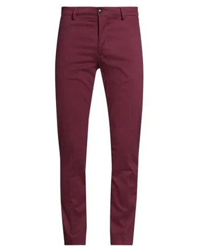 Liu •jo Man Man Pants Burgundy Size 34 Cotton, Elastane