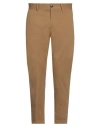 Liu •jo Man Man Pants Camel Size 34 Cotton, Elastane In Beige