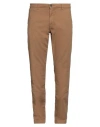 Liu •jo Man Man Pants Camel Size 40 Cotton, Elastane In Beige