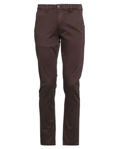 Liu •jo Man Man Pants Chocolate Brown Size 30 Cotton, Elastane