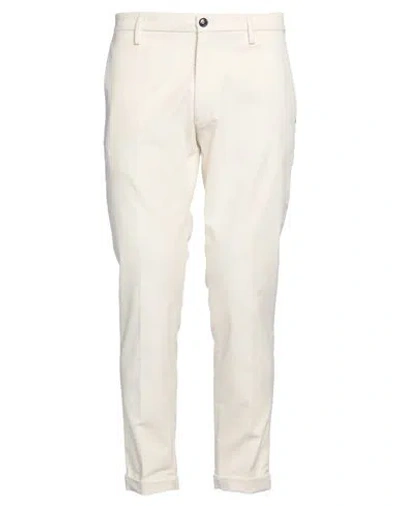 Liu •jo Man Man Pants Cream Size 32 Cotton, Elastane In White