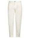 Liu •jo Man Man Pants Cream Size 32 Cotton, Elastane In White