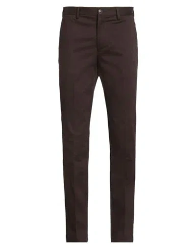 Liu •jo Man Man Pants Dark Brown Size 28 Cotton, Elastane