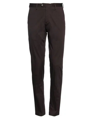 Liu •jo Man Man Pants Dark Brown Size 28 Cotton, Elastane