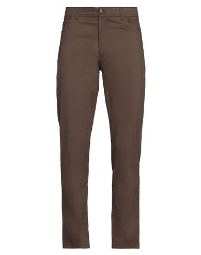 Liu •jo Man Man Pants Dark Brown Size 36 Cotton, Elastane In Brown