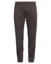 Liu •jo Man Man Pants Dark Brown Size 36 Cotton, Elastane