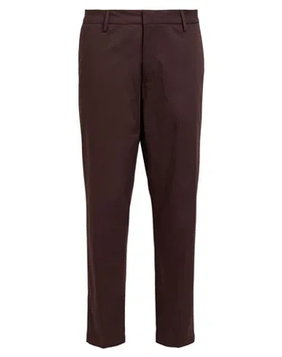 Liu •jo Man Man Pants Dark Brown Size 38 Cotton, Elastane In Brown