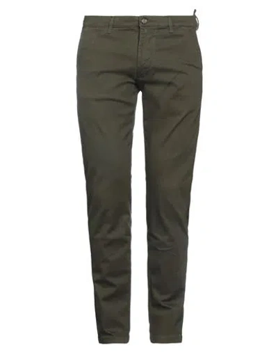 Liu •jo Man Man Pants Dark Green Size 36 Cotton, Elastane