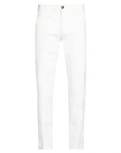 Liu •jo Man Man Pants Ivory Size 28 Cotton, Elastane In White