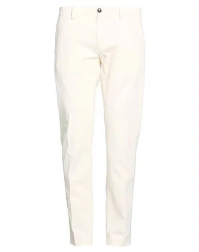 Liu •jo Man Man Pants Ivory Size 36 Cotton, Elastane In White
