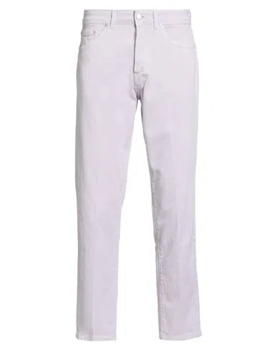 Liu •jo Man Man Pants Lilac Size 30 Cotton, Elastane In Purple
