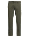 Liu •jo Man Man Pants Military Green Size 28 Cotton, Elastane In Green