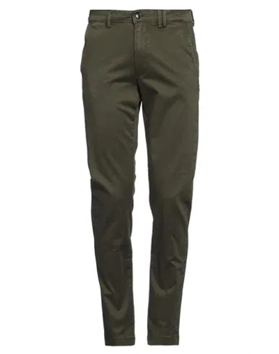 Liu •jo Man Man Pants Military Green Size 30 Cotton, Elastane