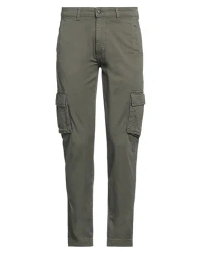 Liu •jo Man Man Pants Military Green Size 30 Cotton, Elastane