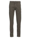 Liu •jo Man Man Pants Military Green Size 26 Cotton, Elastane