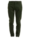 Liu •jo Man Man Pants Military Green Size 32 Cotton, Elastane In Green