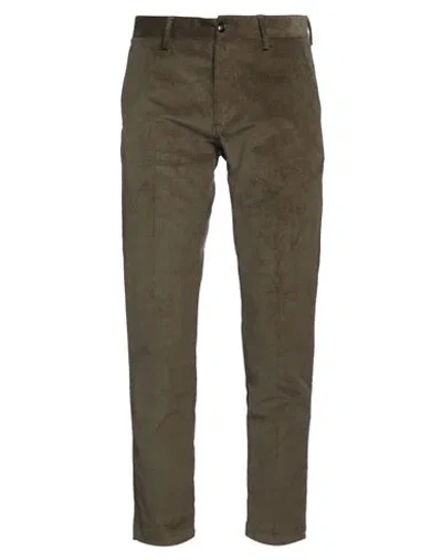 Liu •jo Man Man Pants Military Green Size 28 Cotton, Elastane