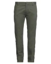Liu •jo Man Man Pants Military Green Size 38 Cotton, Elastane