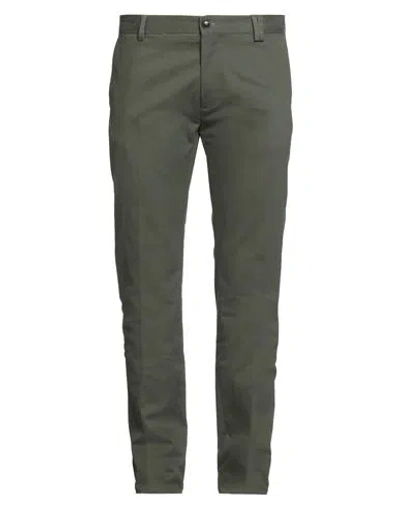 Liu •jo Man Man Pants Military Green Size 38 Cotton, Elastane