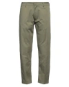 Liu •jo Man Man Pants Military Green Size 38 Cotton, Elastane
