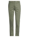 Liu •jo Man Man Pants Military Green Size 40 Cotton, Elastane In Green