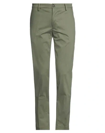 Liu •jo Man Man Pants Military Green Size 40 Cotton, Elastane
