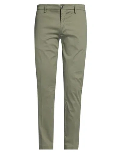Liu •jo Man Man Pants Military Green Size 40 Cotton, Elastane