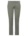 Liu •jo Man Man Pants Military Green Size 40 Cotton, Elastane