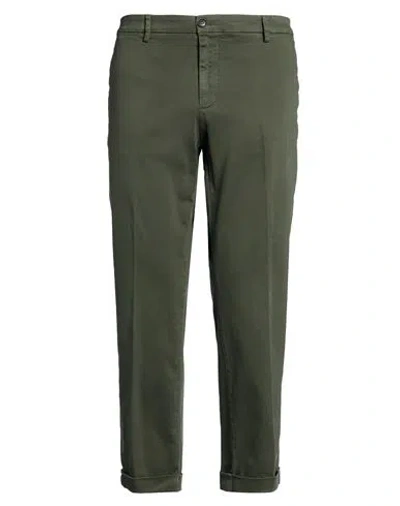 Liu •jo Man Man Pants Military Green Size 42 Cotton, Elastane